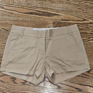 NWT J. Crew 100% Cotton Chino Broke In City Fit Buttery Twill Women's Shorts